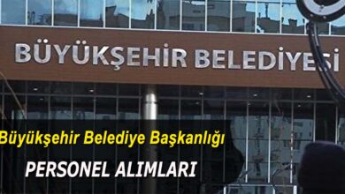 Adana Büyükşehir Belediyesi Personel Alımı