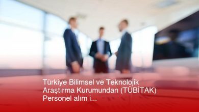 Türkiye Bilimsel Ve Teknolojik Araştırma Kurumundan (Tübi̇tak) Personel Alım Ilanı