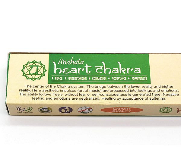 Räucherstäbchen Chakra Collection heart chakra grün erklärung