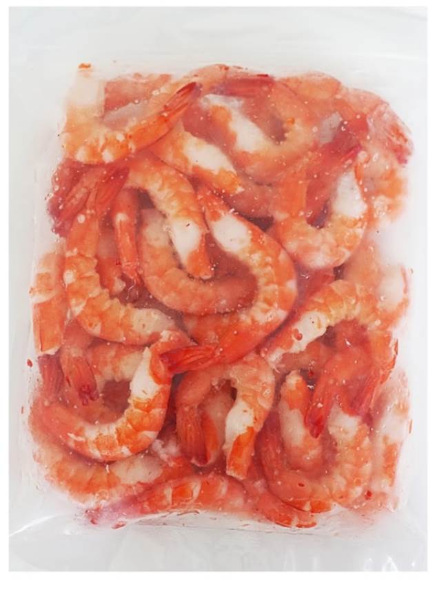 Frozen Vannamei Shrimp Cooked Peeled Head-On Tail-On - White Leg Shrimp - 3