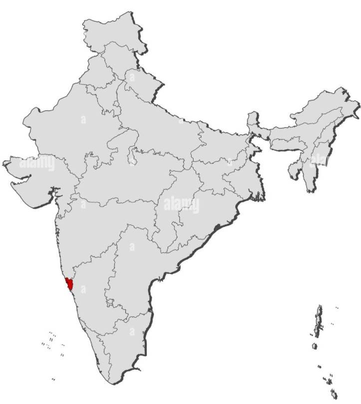 Goa have 57 hectares of land is used for growing cashew tree