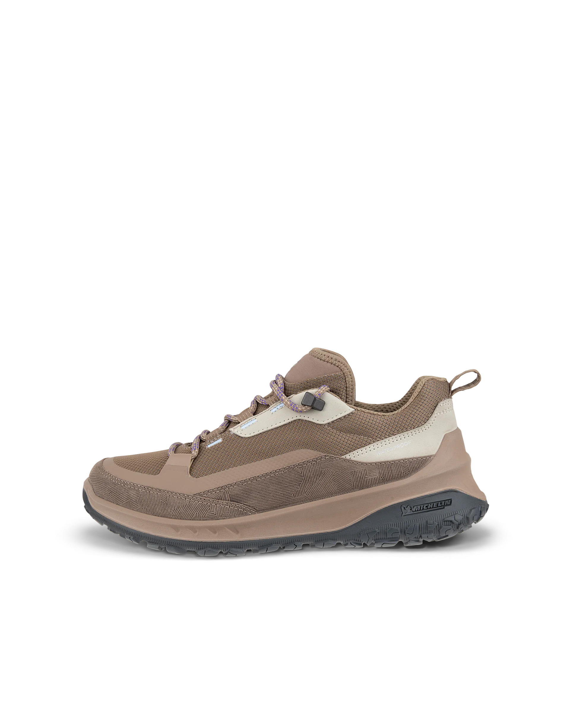 Women's ECCO® ULT-TRN Low Nubuck Waterproof Hiking Shoe - Brown - O