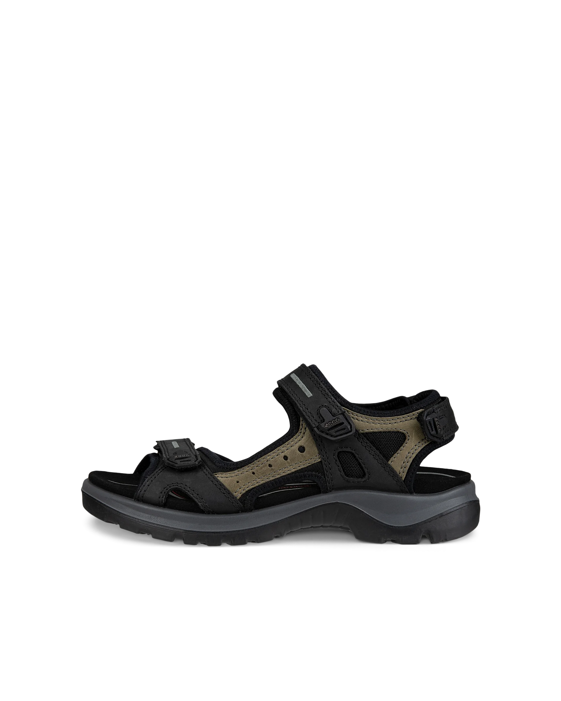 Women's ECCO® Offroad Nubuck Hiking Sandal - Black - O