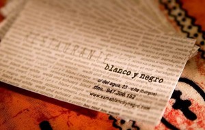 Restaurante Blanco y Negro - A tavola con il Conte
