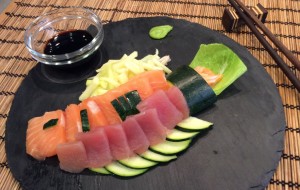 Sashimi de atún rojo y salmón - Portada - A Tavola con il Conte - copia