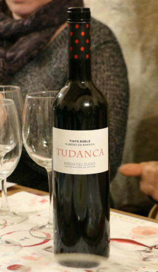 Cata del Tinto roble de vinos Tudanca