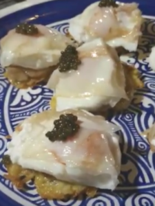 nuevo plato con caviar en LA NENA Restaurante (Madrid)