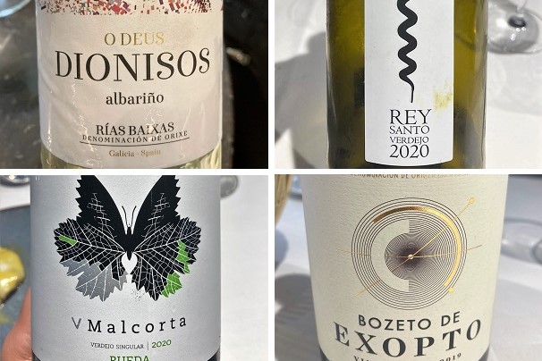 Selección de vinos en el Restaurante Popa de Madrid - La mesa del Conde