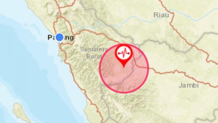 Pusat gempa Solok Selatan. (Sumber: BMKG)