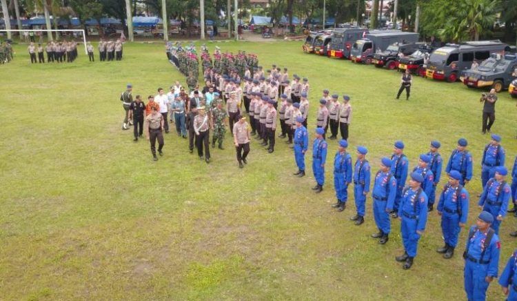 Gelar pasukan operasi Lilin Singgalang (Foto: Polda Sumbar)