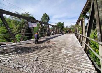 Jembatan di jalur Lapau Manggis-Balai Baru. (Foto: Diskominfo Kota Padang)