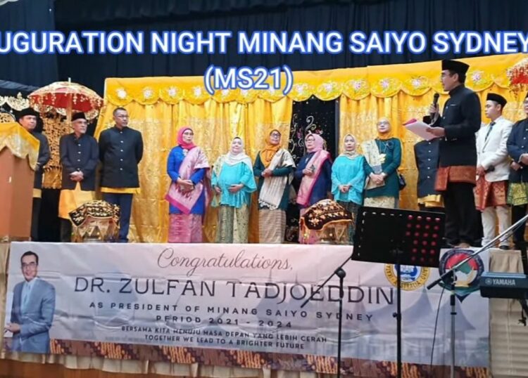 Berita terbaru dan terkini hari ini: Minang Saiyo Sydney (MSS) meresmikan kepengurusannya dalam sebuah acara Malam Inagurasi. 