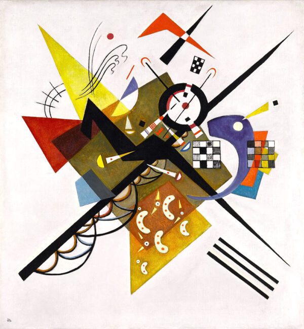 Photo of On White II by Wassily Kandinsky Canvas Print