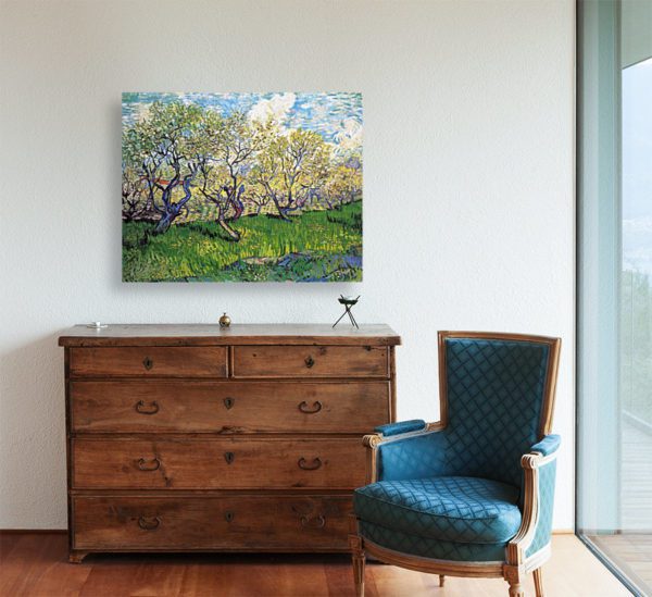 Photo of Plum Trees painting in Orchard