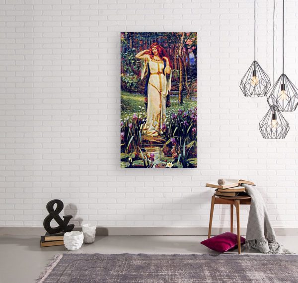 Photo of Goddess of Spring painting in modern living room