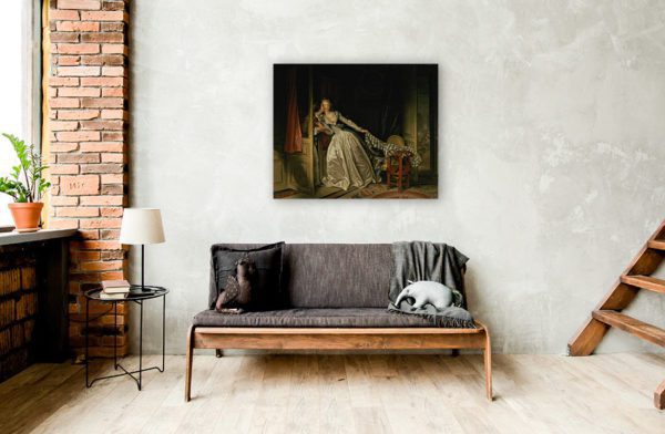 Photo Of The Stolen kiss Painting Wall Art Canvas Print Low Price