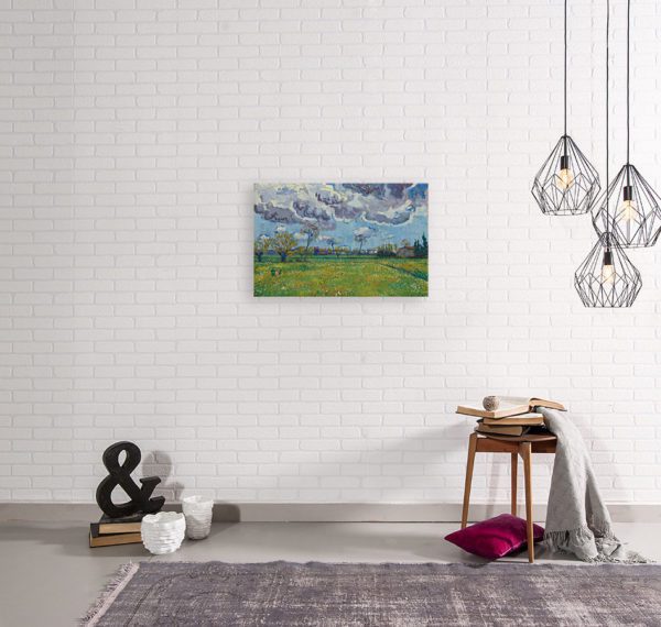 Photo of Landscape Under a Stormy Sky in living room