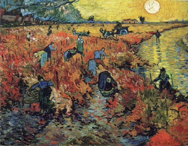 Photo of “The Red Vineyard near Arles” by Vincent van Gogh