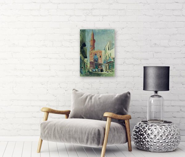 Photo of Cairo painting in modern living room