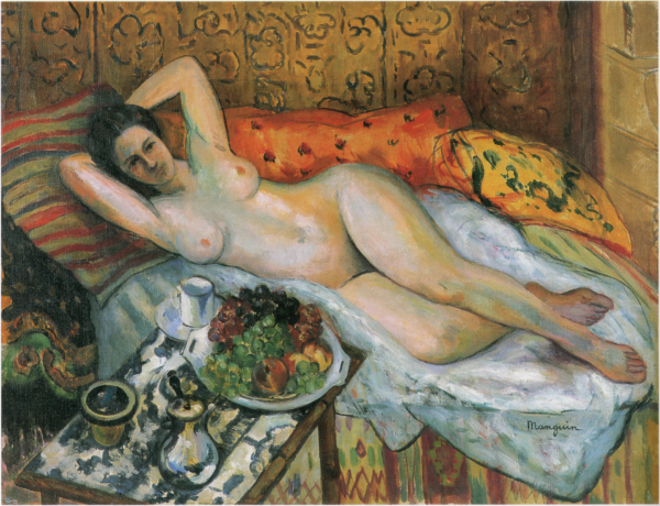 Nude Print On Canvas - Henri Manguin