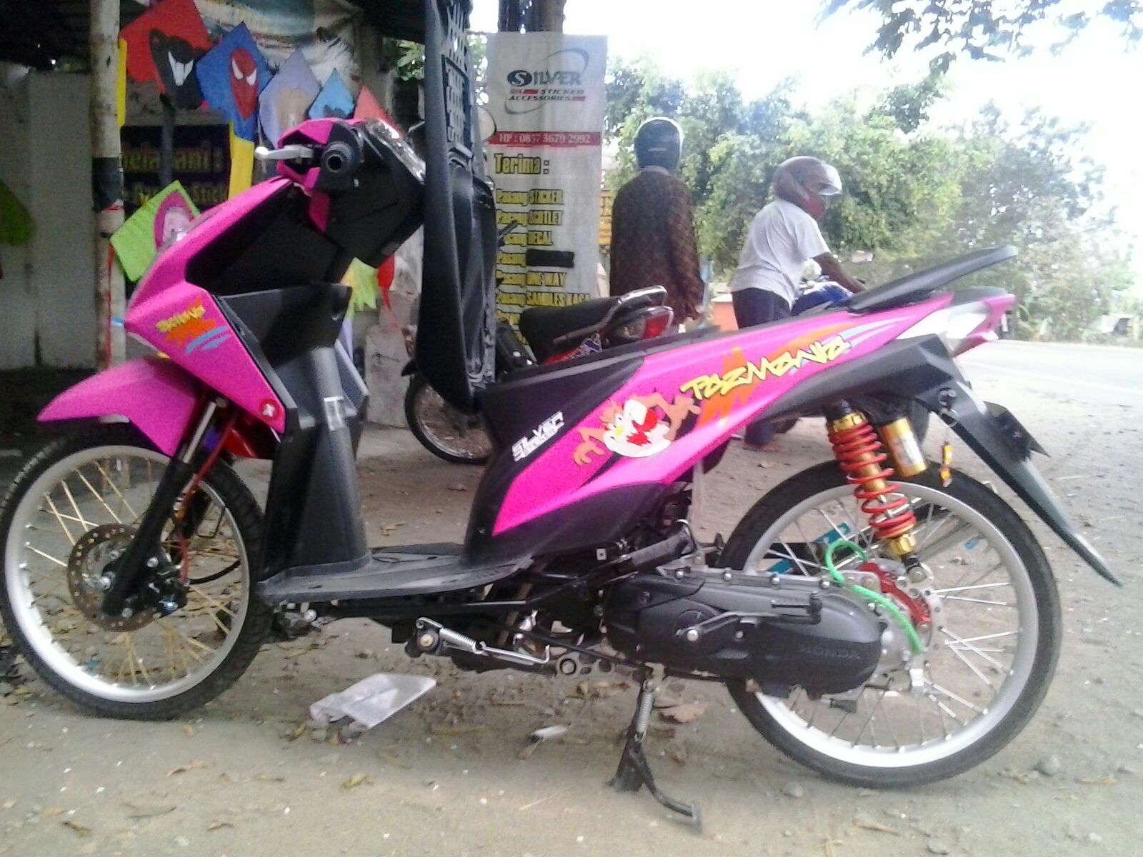 Modif Motor Astrea Warna Pink - Radea