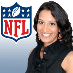 Gorgeous sports reporter for NFL Network Aditi Kinkhabwala