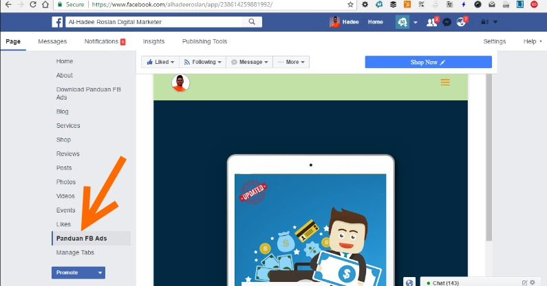 Squeeze Page Di Dalam Facebook Page
