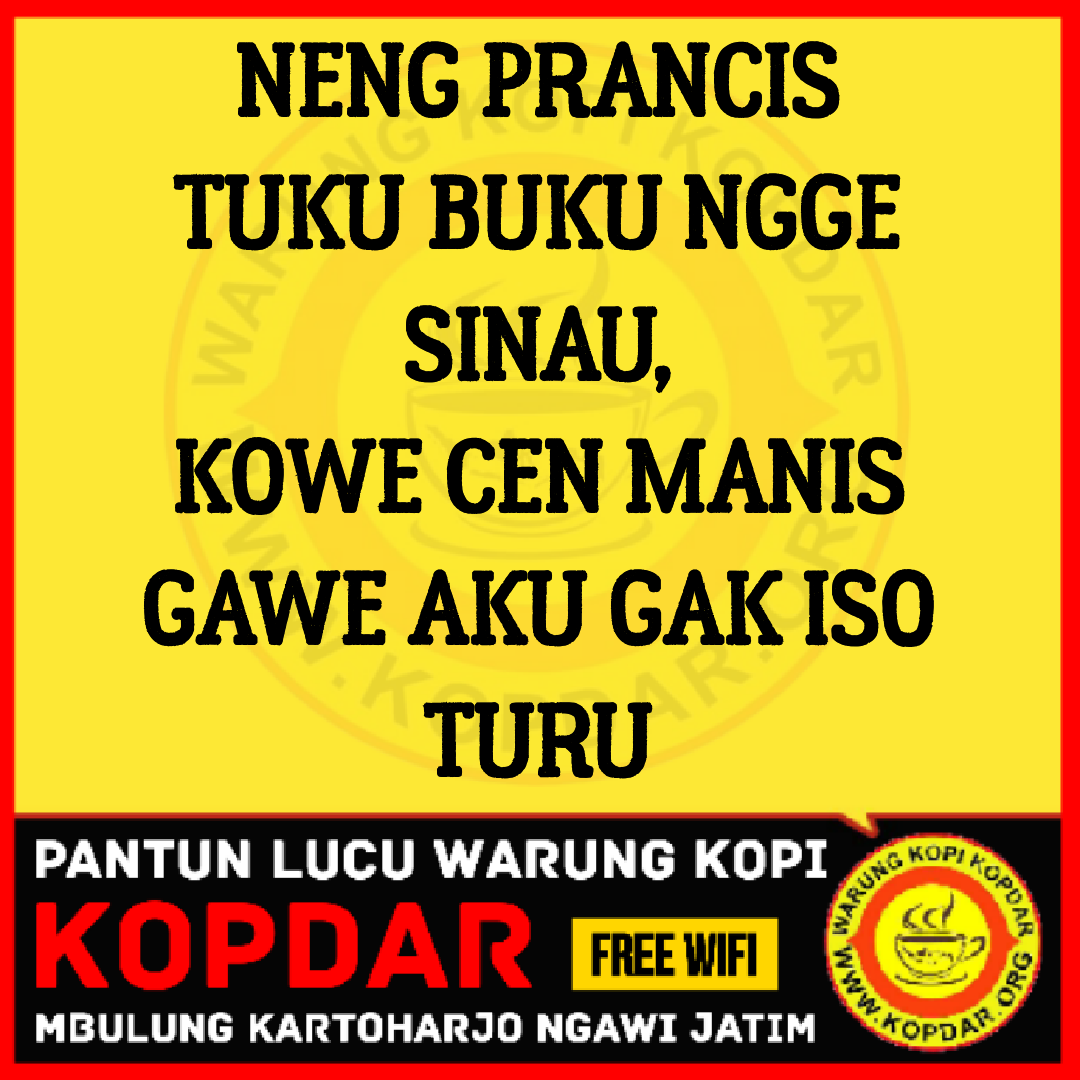 Pantun Lucu Gombal Bahasa Jawa