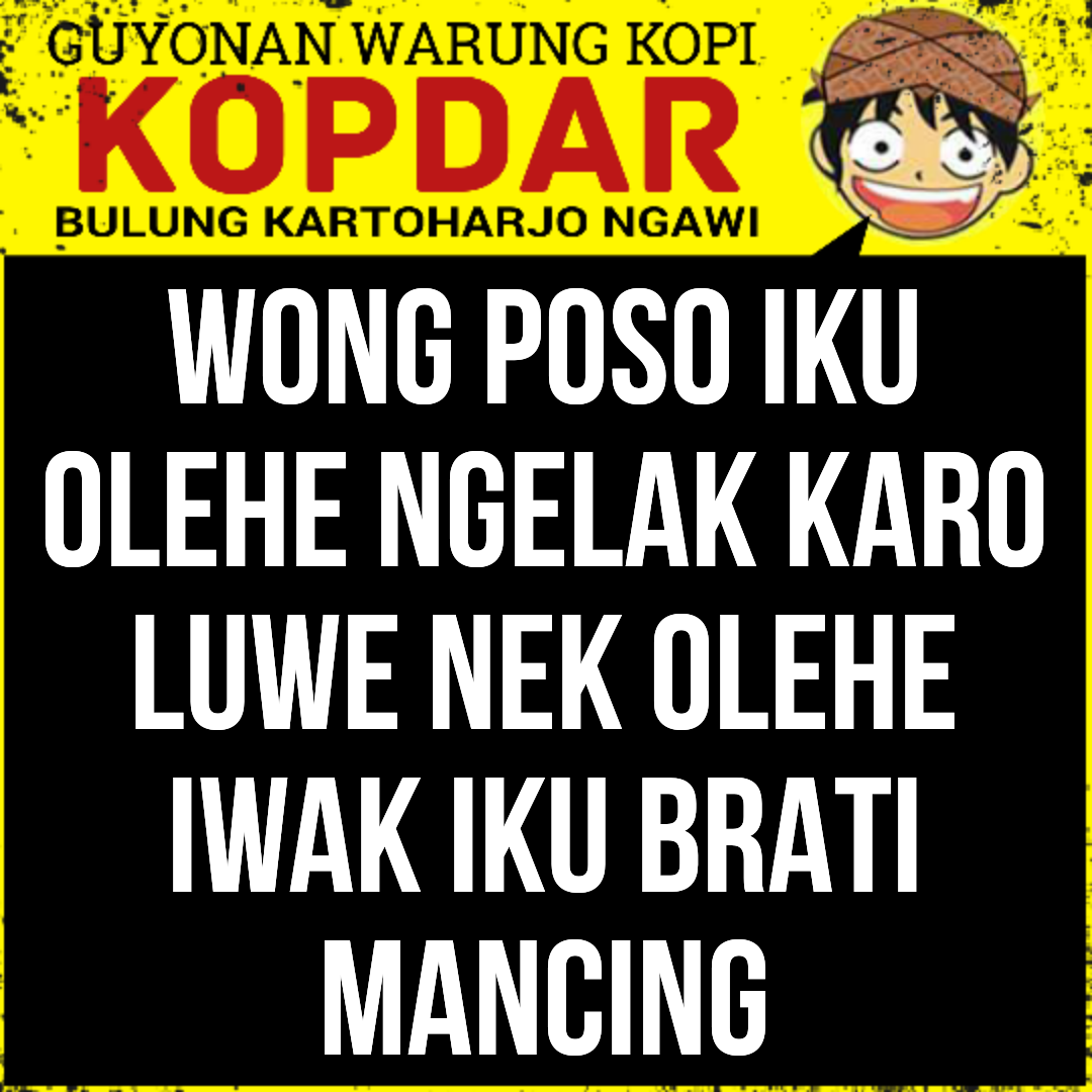 Kata Lucu Mancing Bahasa Jawa