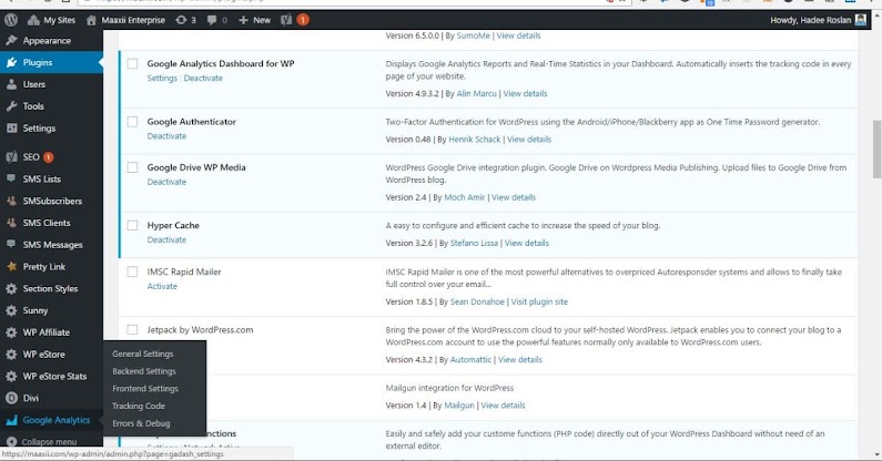 Google Analytics Dashboard for WP Post Activation Google Analytics Dashboard for WP Post Activation