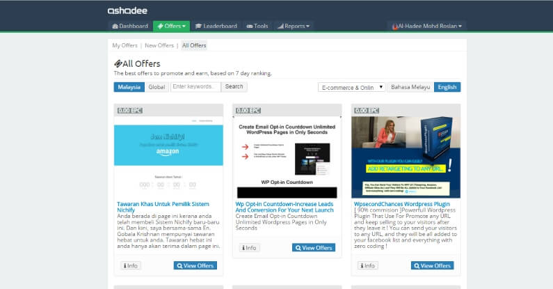 Platform Affiliate Malaysia Ashadee Marketplace