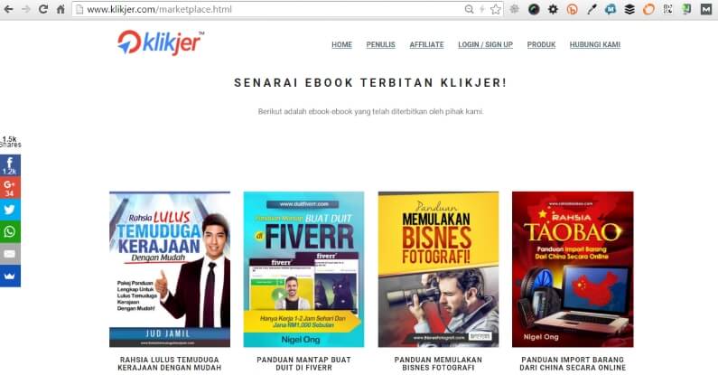 Platform Affiliate Malaysia Klikjer Marketplace