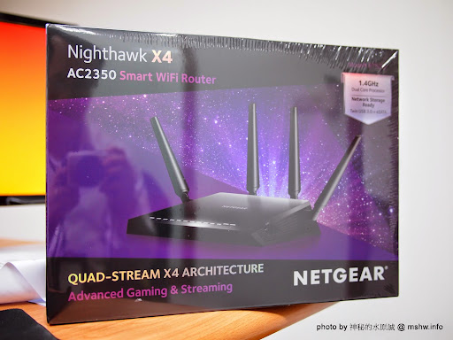 【數位3C】NETGEAR Nighthawk X4 R7500 AC2350 Smart WiFi Dual Band Gigabit Router 夜鷹高階無線分享器開箱小測 3C/資訊/通訊/網路 新聞與政治 硬體 網路 通信 開箱  