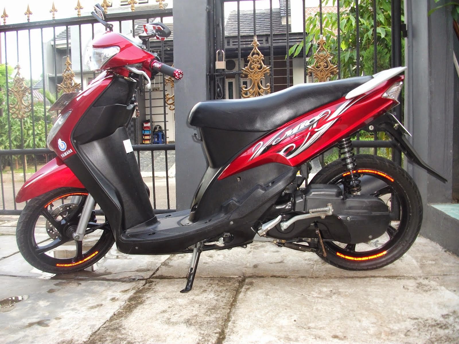 Modifikasi Motor Mio Merah Ferari Rosaementecom