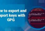 How to export and import keys with GPG