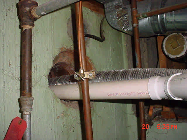 Pvc Vent Pipe And Water Heater Vent Pipe In The Same Chimn Flickr
