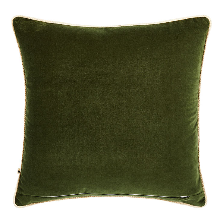Moss Velvet 60cm Cushion Back