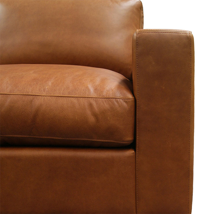 Moran Ryde Modular Sofa Leather Closeup