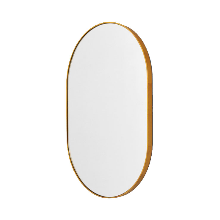 Bjorn Oval Mirror Brass