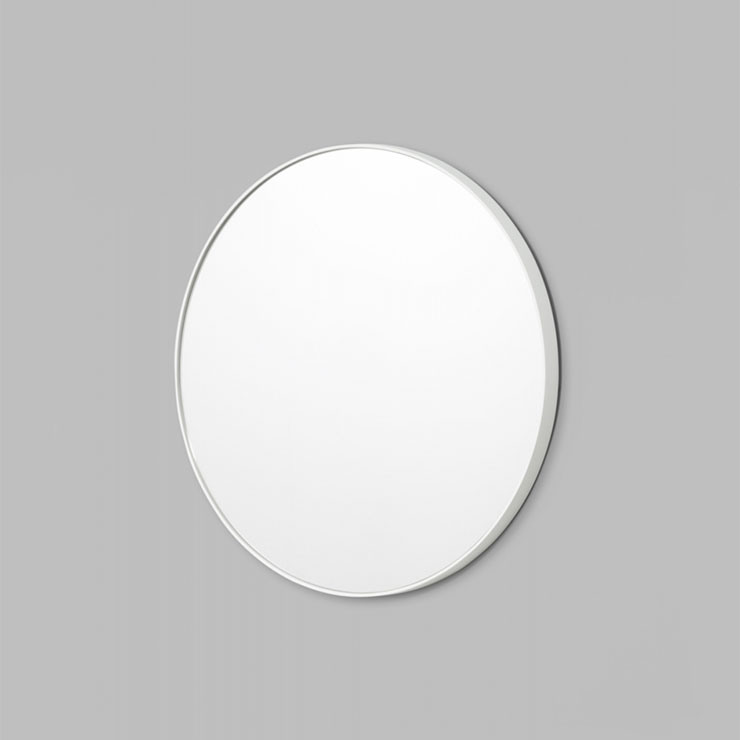 Bjorn Round Mirror White
