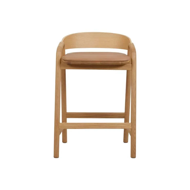Tolv Inlay Upholstered Barstool Front