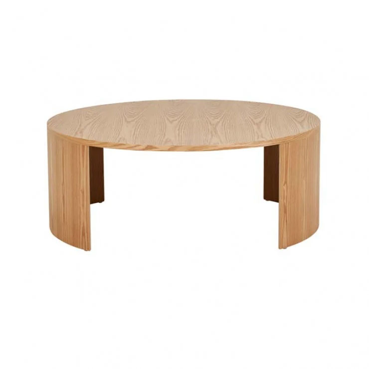 Oberon Crescent Coffee Table Natural Ash Front