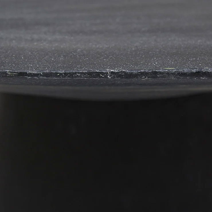 Livorno Round Dining Table Black Detail Edge Closeup