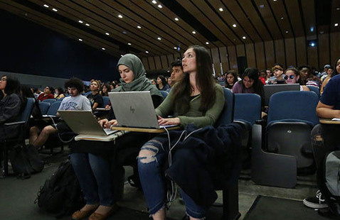 Students in Lecture Hall - Front