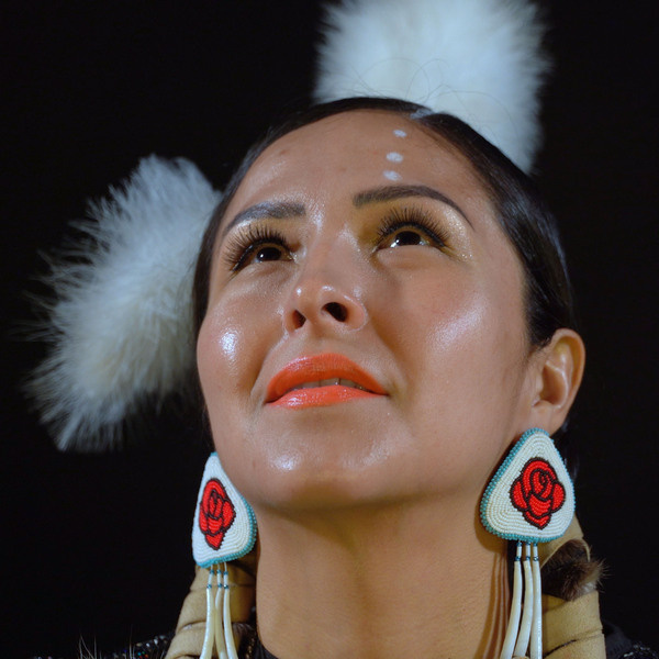 Jeffrey Gibson (Choctaw/Cherokee, born in 1972), She Never Dances Alone, 2019. Variable channel video installation (color, sound); 2:50 min. Cantor Arts Center, The Anonymous B Acquisitions Fund © Jeffrey Gibson