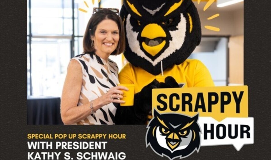 Image of Scrappy Hour Pop Up with President Kathy S. Schwaig