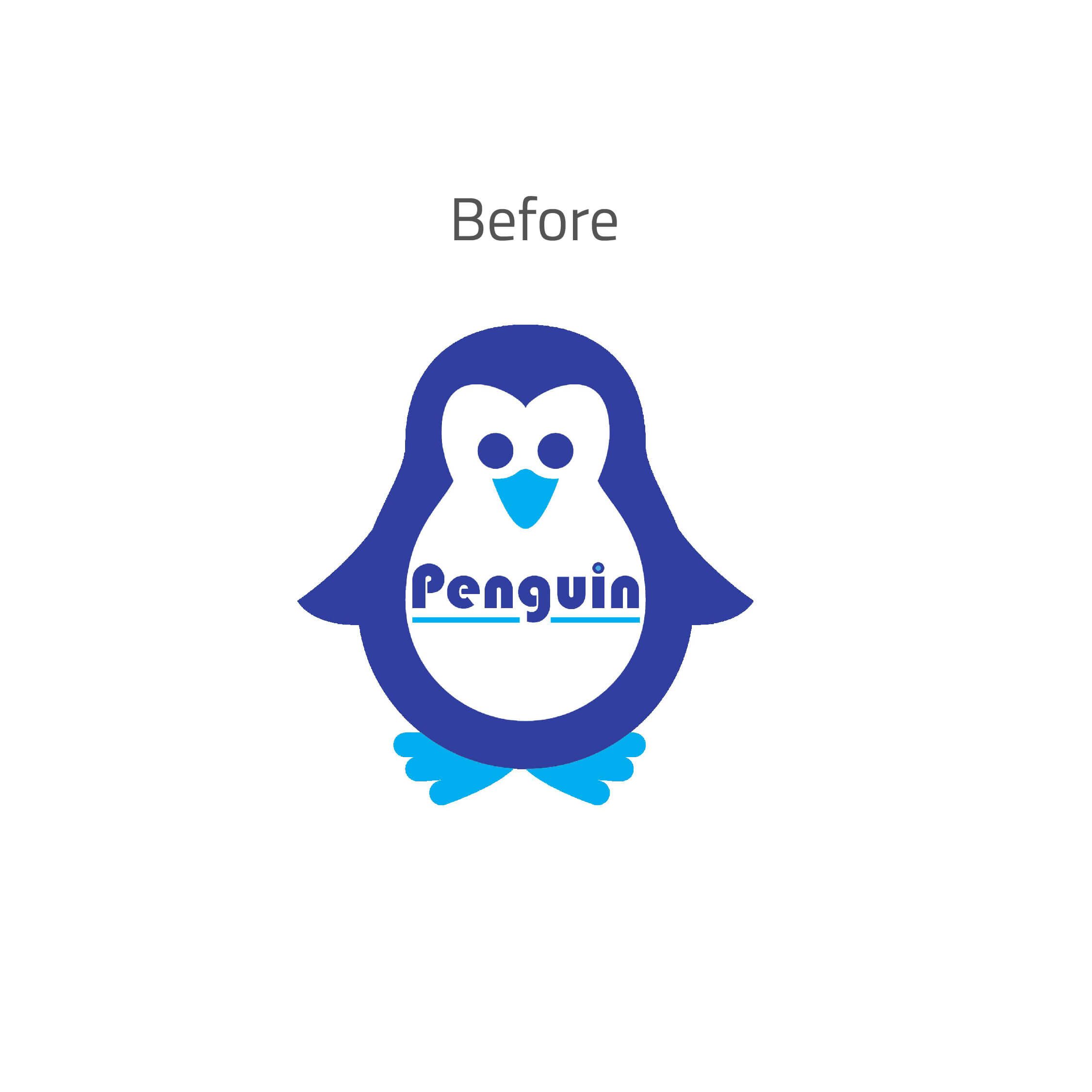 Penguin Bean Bags | Furniture Rebranding- Old logo Design