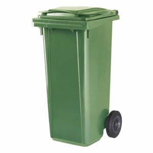 carro coletor de lixo com tampa 120L CL verde
