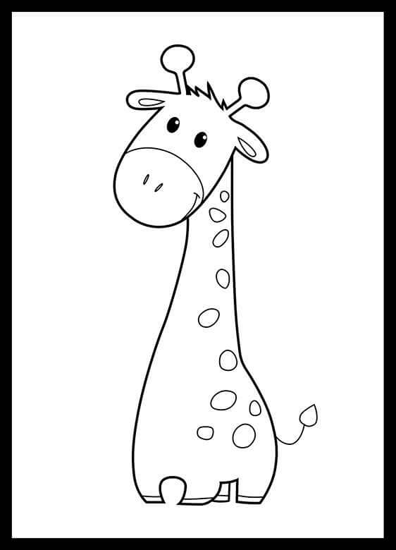 Quadro Infantil Girafinha decorativos