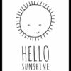 Quadro Infantil Hello Sunshine decorativos